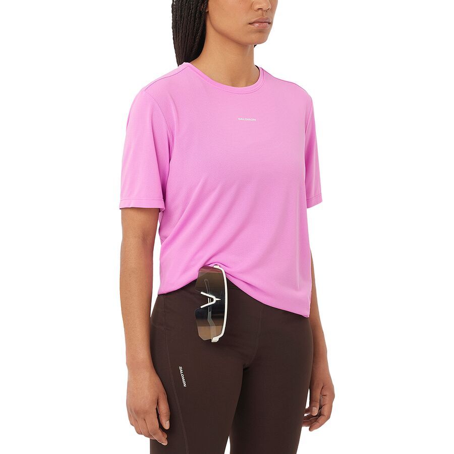 Salomon Shakeout Core Short-Sleeve T-Shirt - Women's Cyclamen