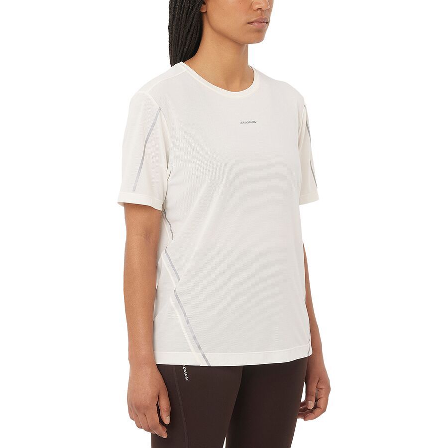 Salomon Shakeout Core Stlr T-Shirt - Women's Whisper White
