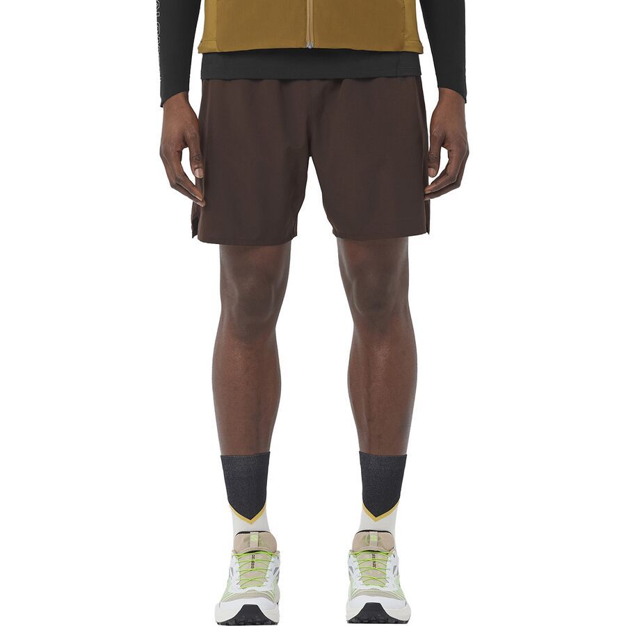 Salomon Shkout 2In1 7in Short - Men's Coffee Bean