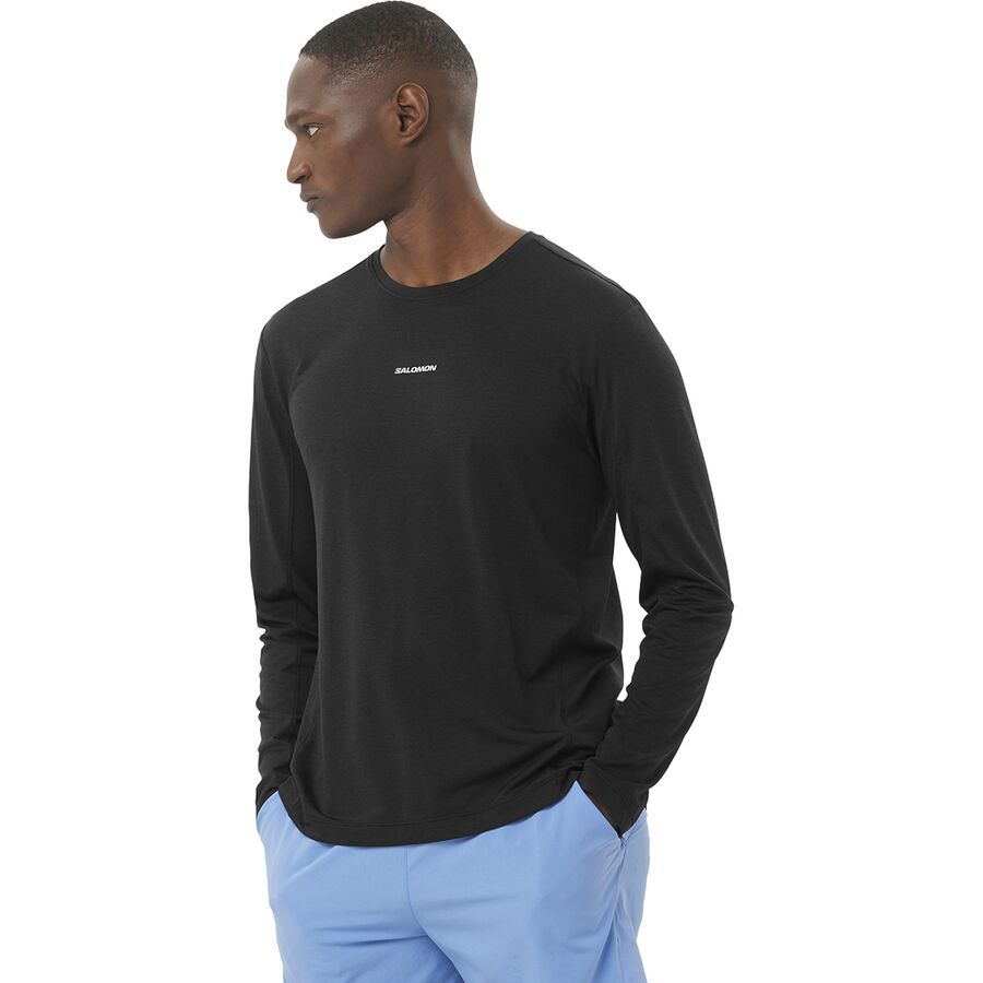 Salomon Shkout Core Long-Sleeve T-Shirt - Men's Deep Black