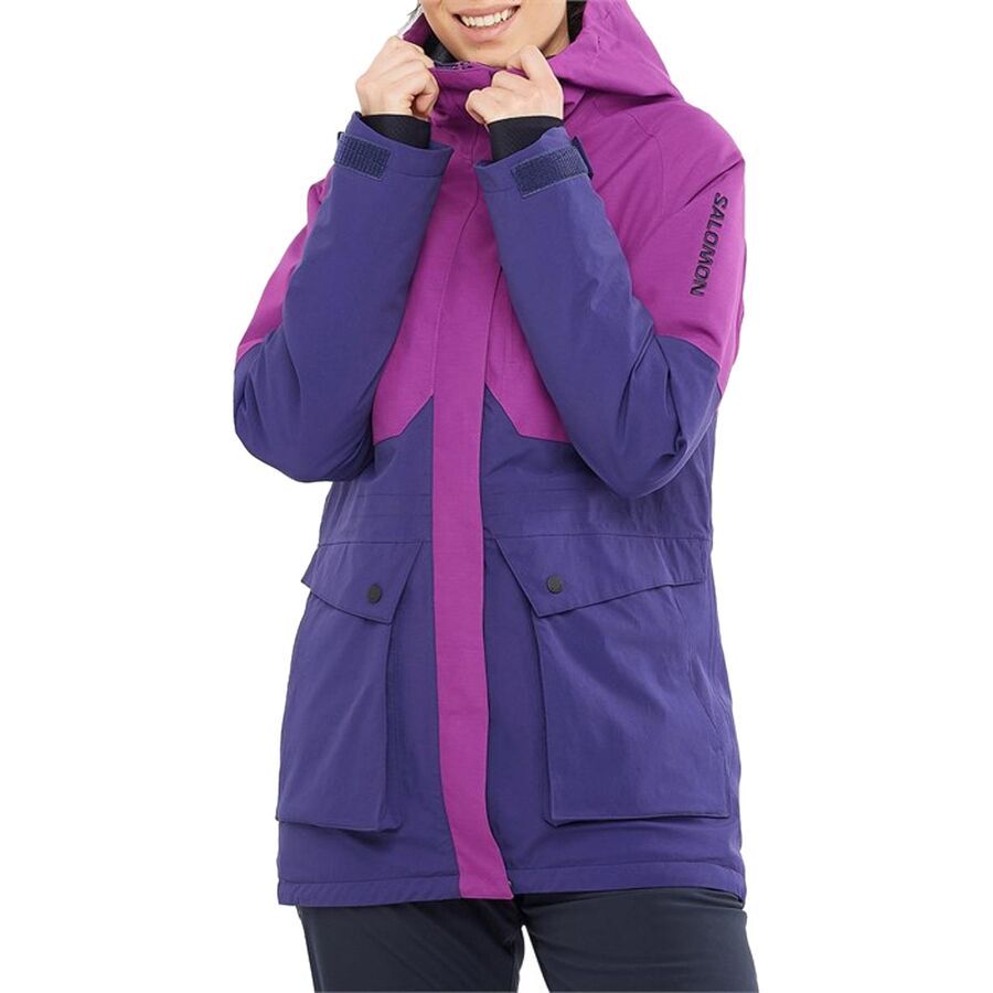 Salomon Snow Rebel Jacket - Women's 2023 Astral Aura/Sparklin