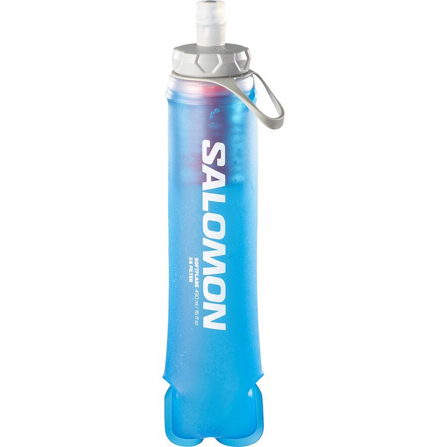Salomon Soft Flask XA Filter 490ml Water Bottle Clear Blue
