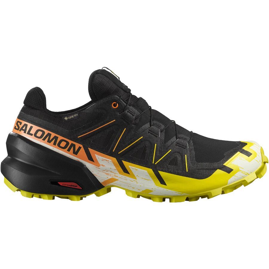 Salomon Speedcross 6 GTX Trail Running Shoe - 2024 - Men's Black/Sulphur Spring/Bird Of Paradise