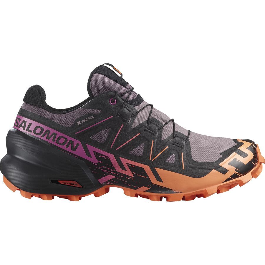Salomon Speedcross 6 GTX Trail Running Shoe - Women's Moonscape/Black/Bird Of Paradise
