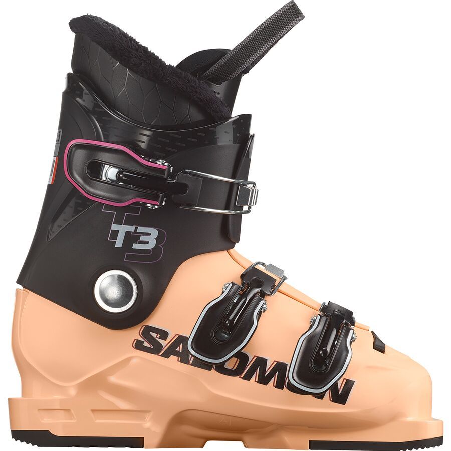 Salomon T3 RT Boot - Kids' Black/Beach Sand/White