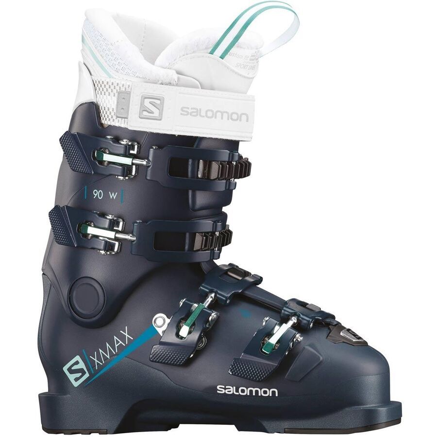 Salomon X Max 90 Ski Boots - Women's 2019 Petrol Blue/Petrol Blue/Aruba Blue