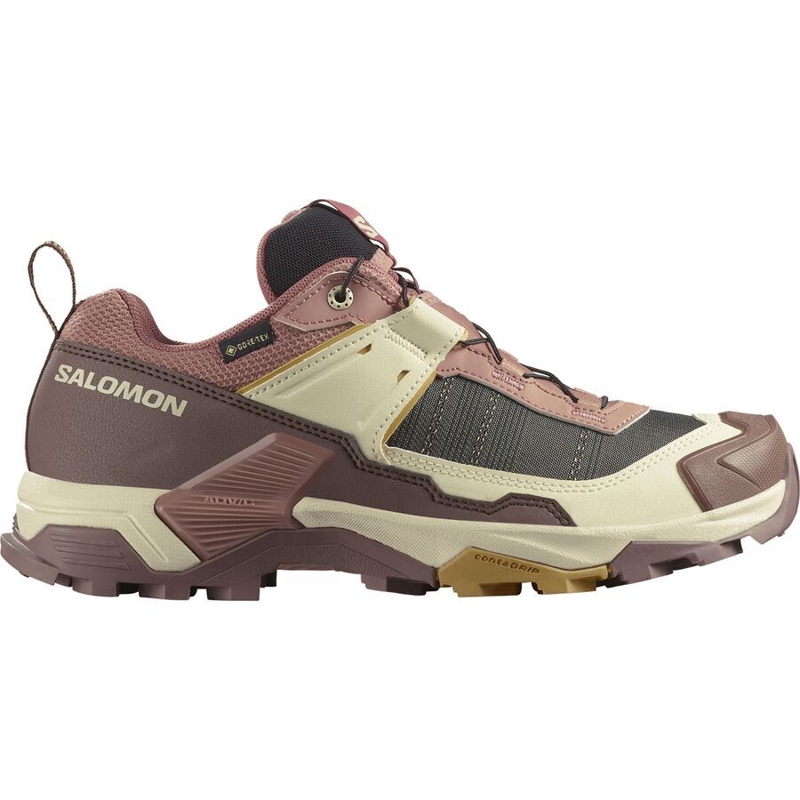 Salomon X Ultra 5 GTX Hiking Shoe - Women's Burlwood/French Roast/Rattan