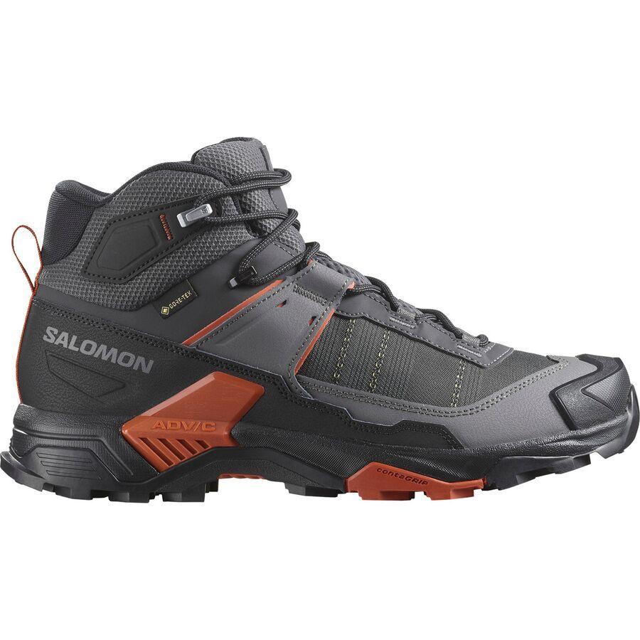 Salomon X Ultra 5 Mid GTX Hiking Boot - Men's Asphalt/Castlerock/Burnt Ochre