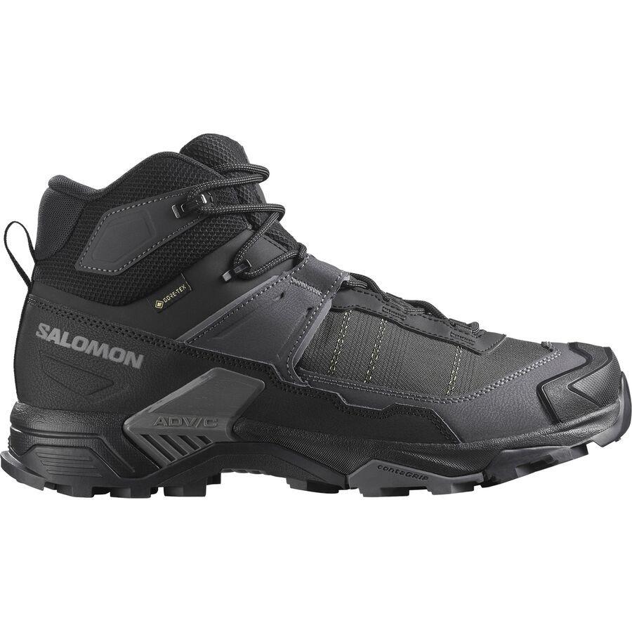 Salomon X Ultra 5 Mid Wide GTX Hiking Boot - Men's Black/Asphalt/Castlerock