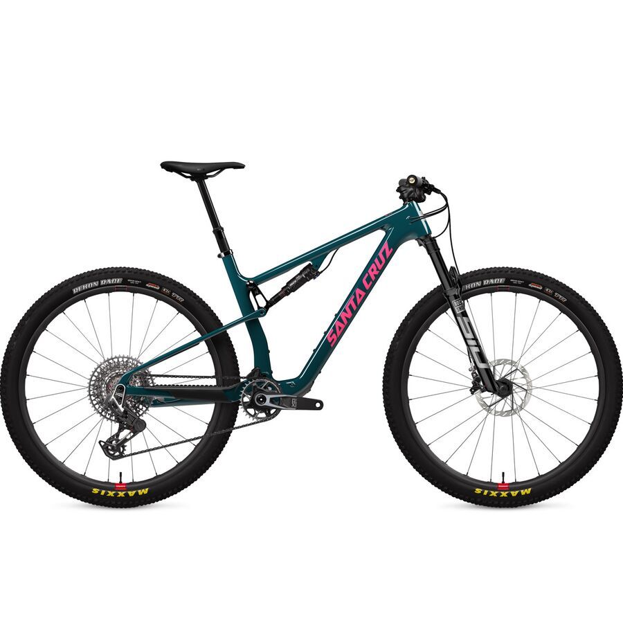 Santa Cruz Bicycles Blur CC X0 AXS Transmission Carbon Wheel Mountain Bike Gloss Dark Teal