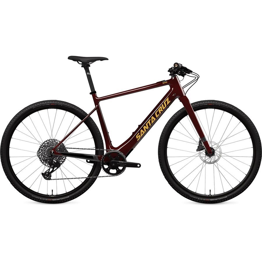 Santa Cruz Bicycles Skitch CC Apex Flat Bar E-Bike Oxblood