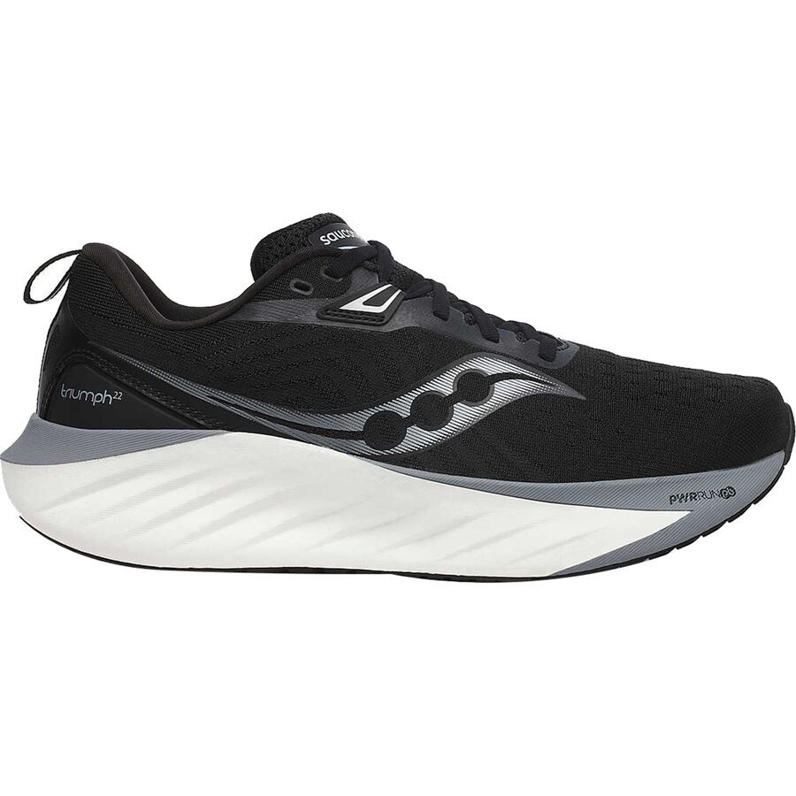 Saucony Triumph 22 Running Shoe - Men's Black/White