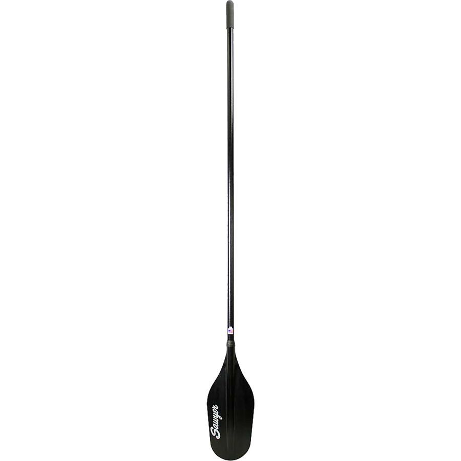 Sawyer Oars Small Stealth 2-Piece Straight Blade Oar + Rope Wrap Black