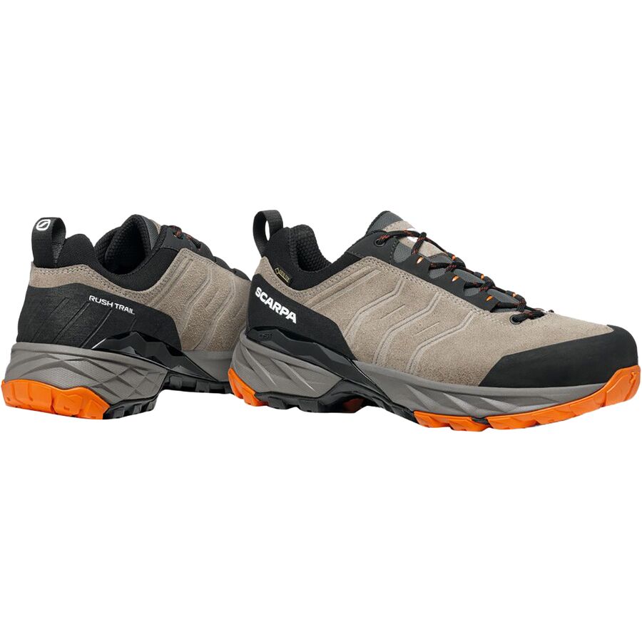 Scarpa Rush Trail GTX Shoe - Men's Taupe/Mango