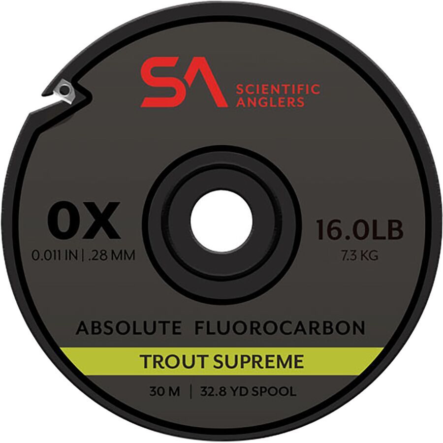 Scientific Anglers 30m Absolute Fluorocarbon Trout Supreme Tippet Clear