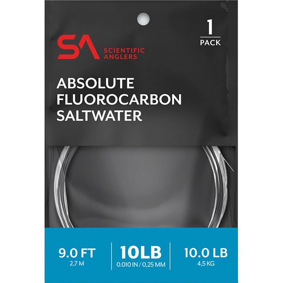 Scientific Anglers Absolute Fluorocarbon Saltwater Leader 1-Pack- 9ft