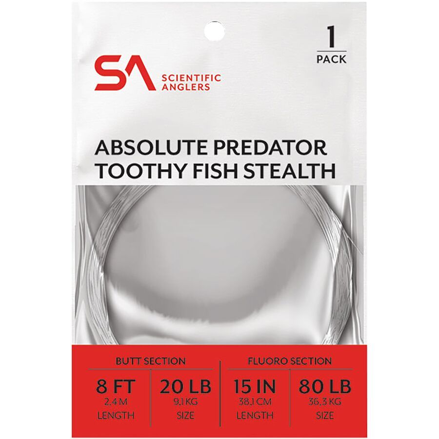 Scientific Anglers Absolute Predator Toothy Fish Stealth Leader Clear