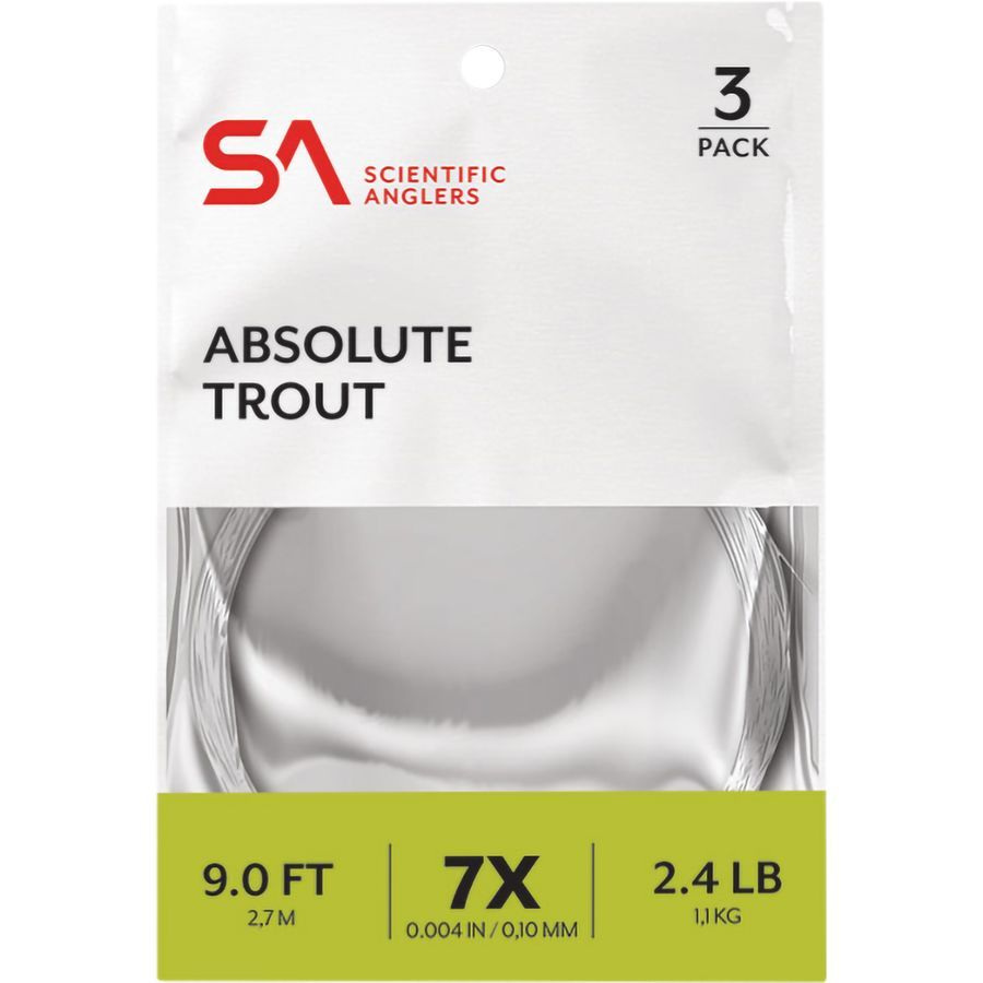 Scientific Anglers Absolute Trout - 9' - 3 Pack Clear