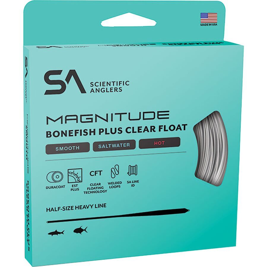Scientific Anglers Magnitude Smooth Bonefish Plus 10ft Clear Float Tip Line Ivory/Clear