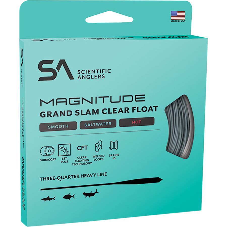 Scientific Anglers Magnitude Smooth Grand Slam 10ft Clear Float Tip Line Horizon/Clear