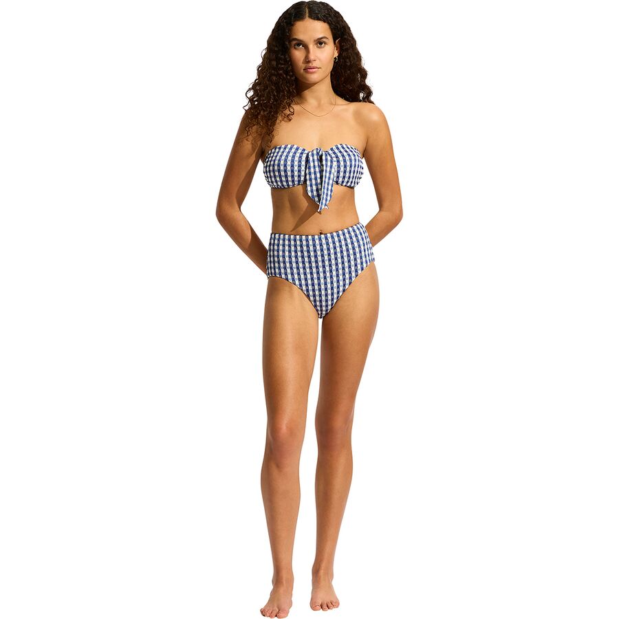 Seafolly High Waisted Bikini Bottom - Women's Ultramarine