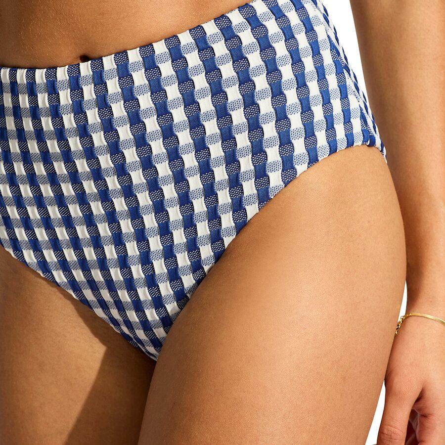 Seafolly High Waisted Bikini Bottom - Women's Ultramarine