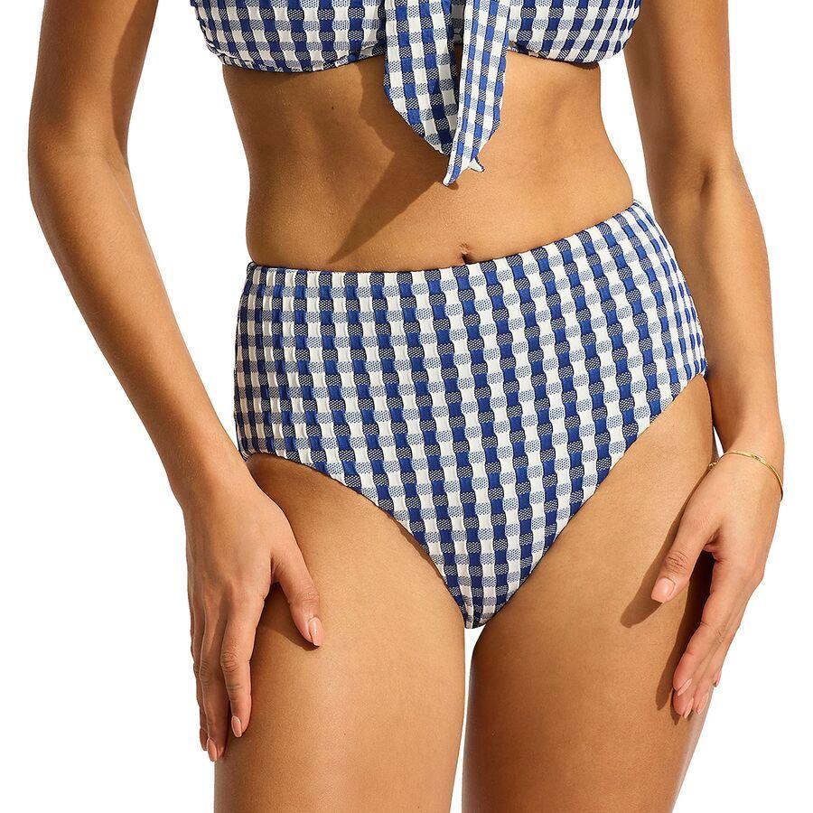 Seafolly High Waisted Bikini Bottom - Women's Ultramarine