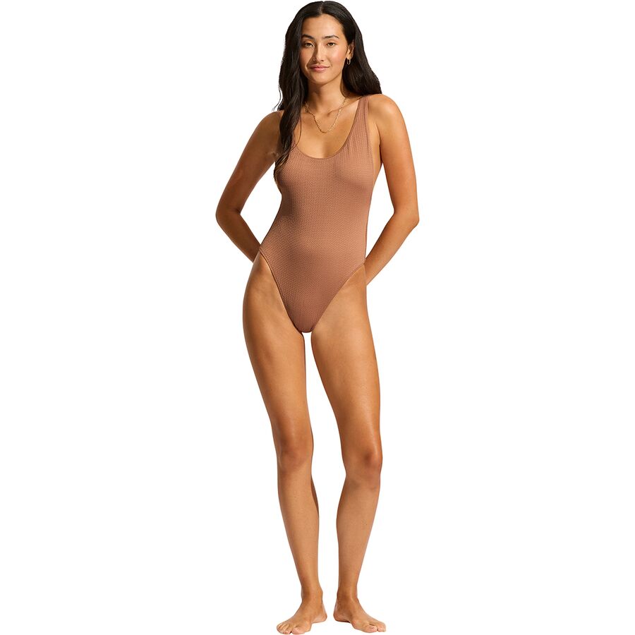 Seafolly Retro One Piece Swimsuit - Women's Bronze