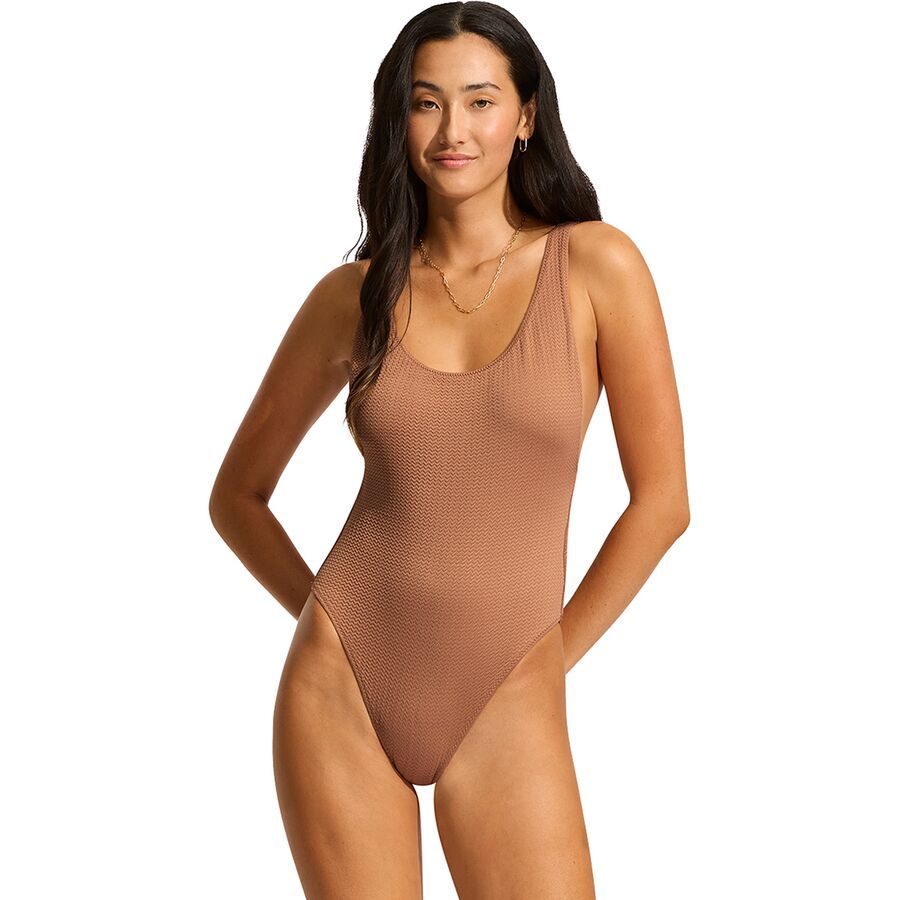 Seafolly Retro One Piece Swimsuit - Women's Bronze