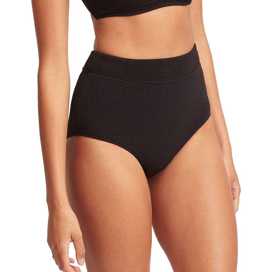 Seafolly Seaside Soiree High Waisted Pant - Women's Black