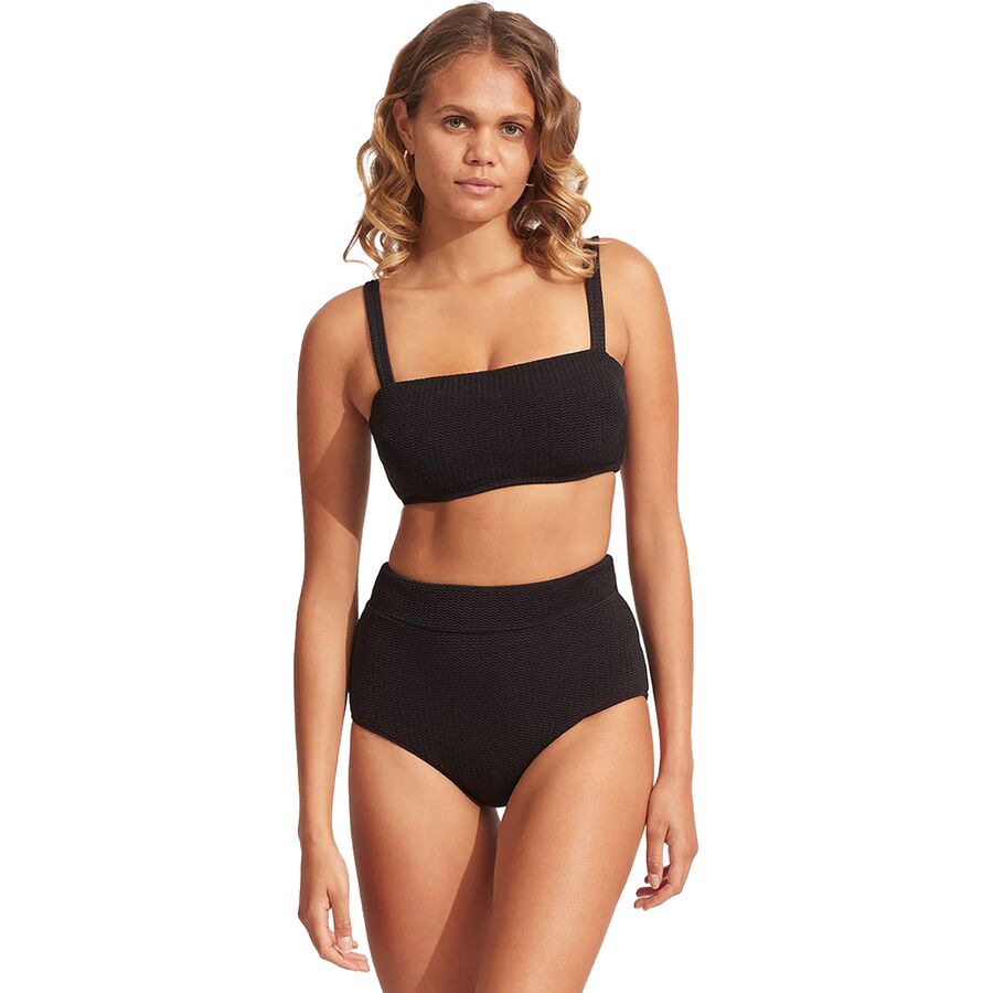 Seafolly Seaside Soiree High Waisted Pant - Women's Black