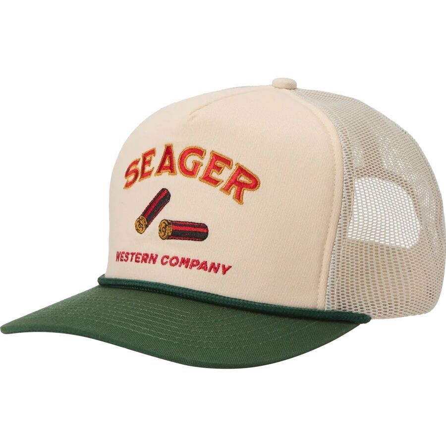 Seager Co. Gone Huntin' Snapback Cream/Green
