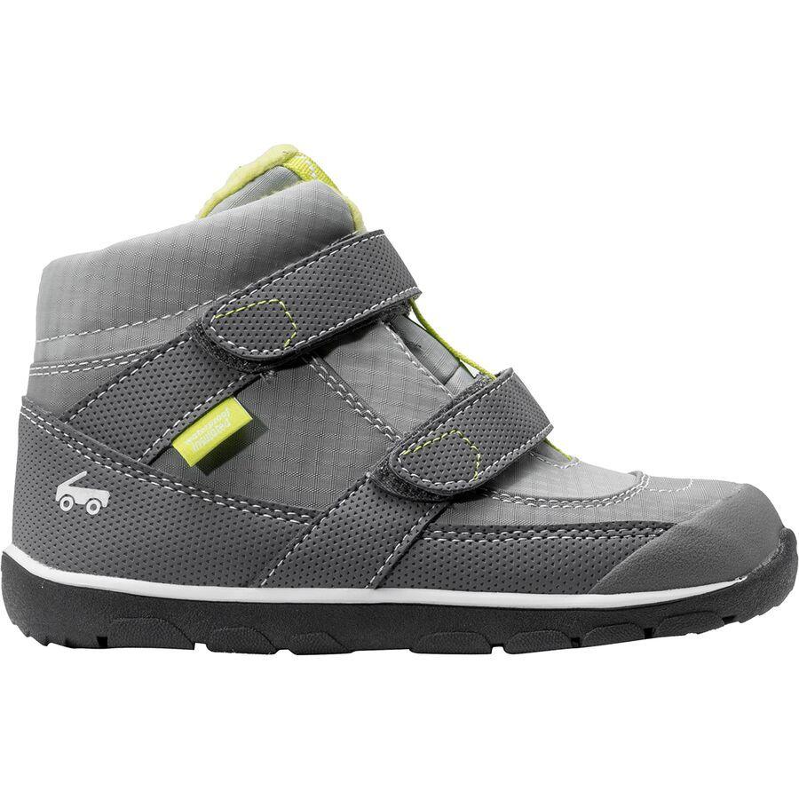 See Kai Run Atlas II Waterproof Insulated Boot - Toddler Boys' Gray/Lime