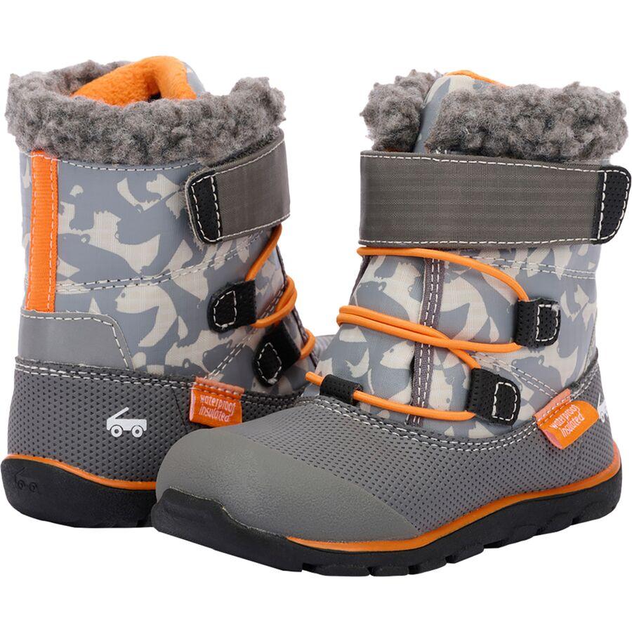 See Kai Run Gilman Waterproof Insulated Boot - Toddler Boys' Gray/Orange