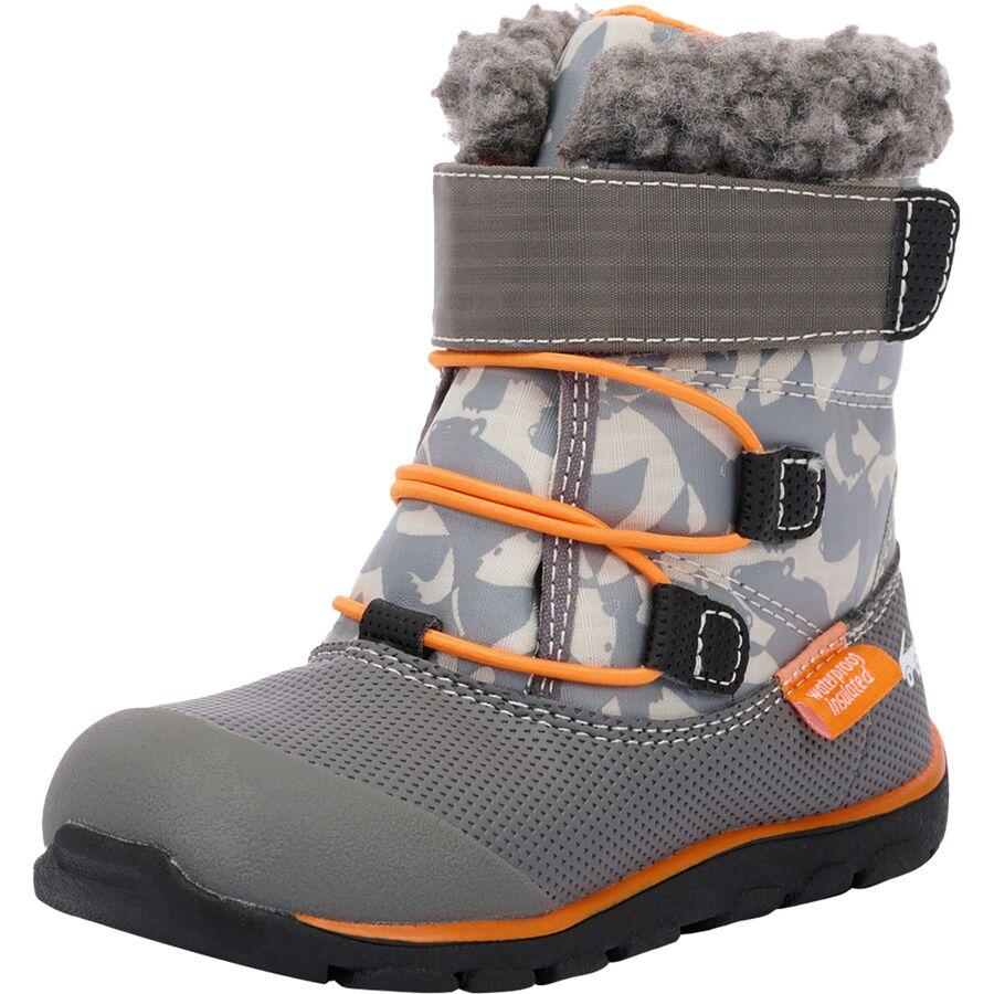 See Kai Run Gilman Waterproof Insulated Boot - Toddler Boys' Gray/Orange