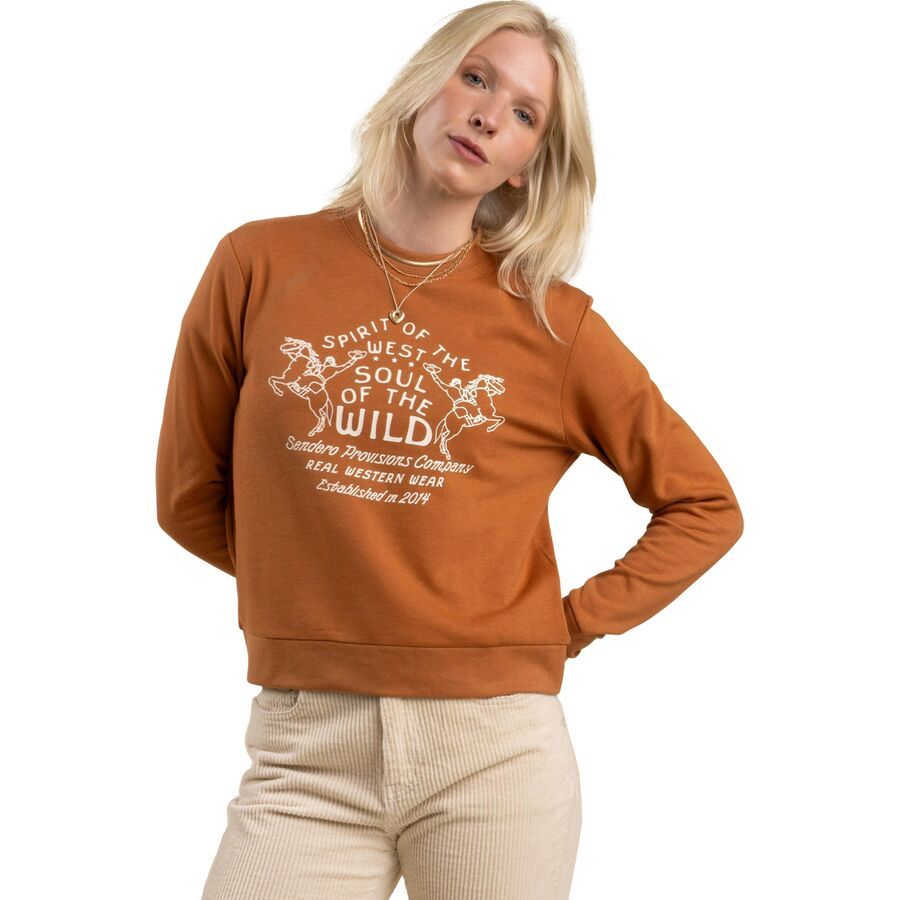 Sendero Provisions Co. Hi Ho Drop Shoulder Sweatshirt - Women's Meerkat