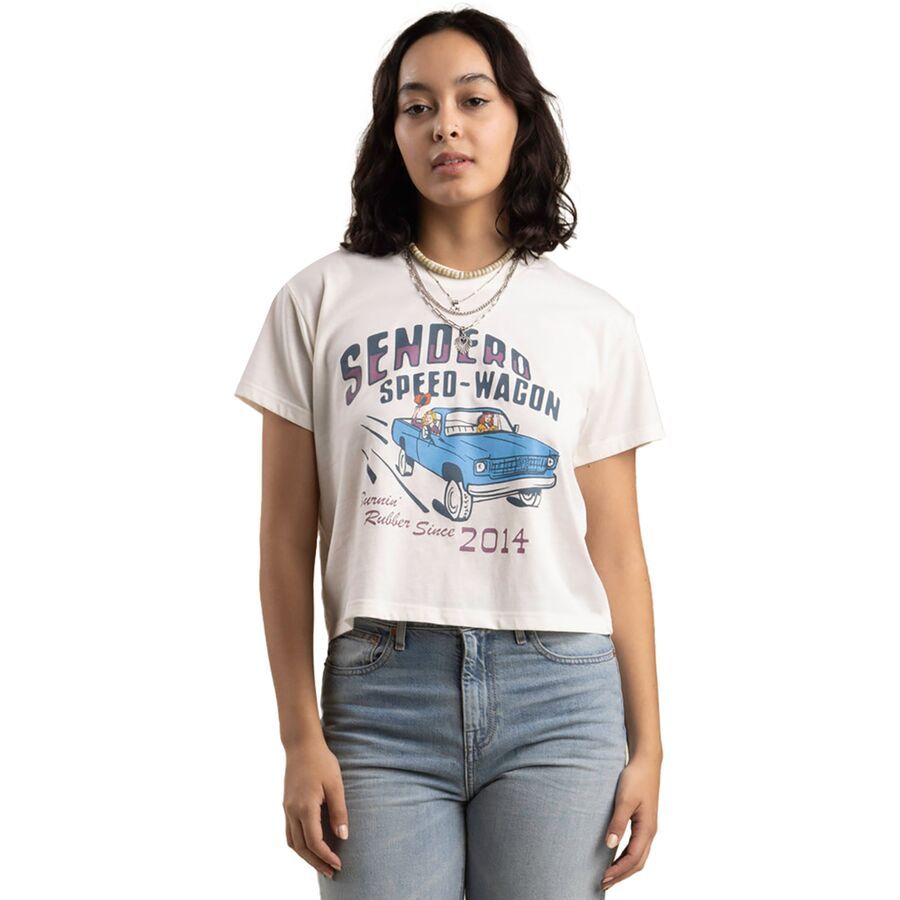 Sendero Provisions Co. Speed Wagon Crop T-Shirt - Women's Vintage White