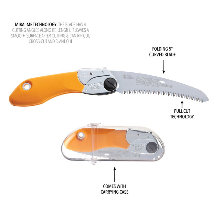 Silky PocketBoy Curve Professional Saw: 130mm Large Teeth One Color