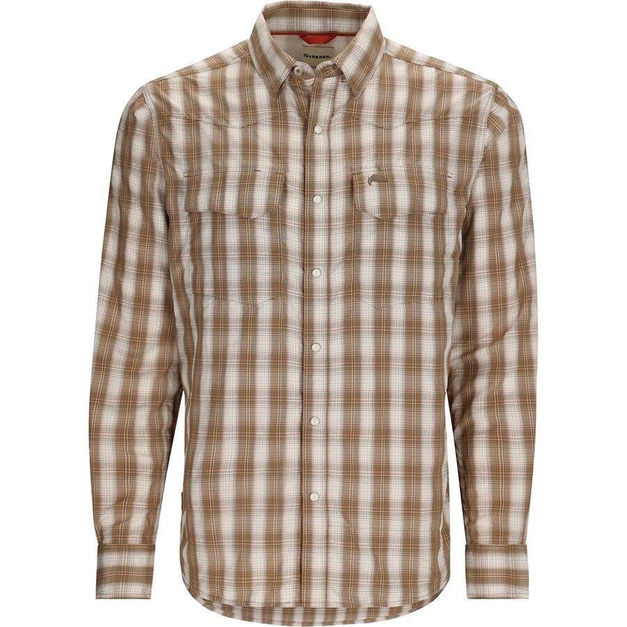 Simms Big Sky Shirt - Men's Driftwood Plaid