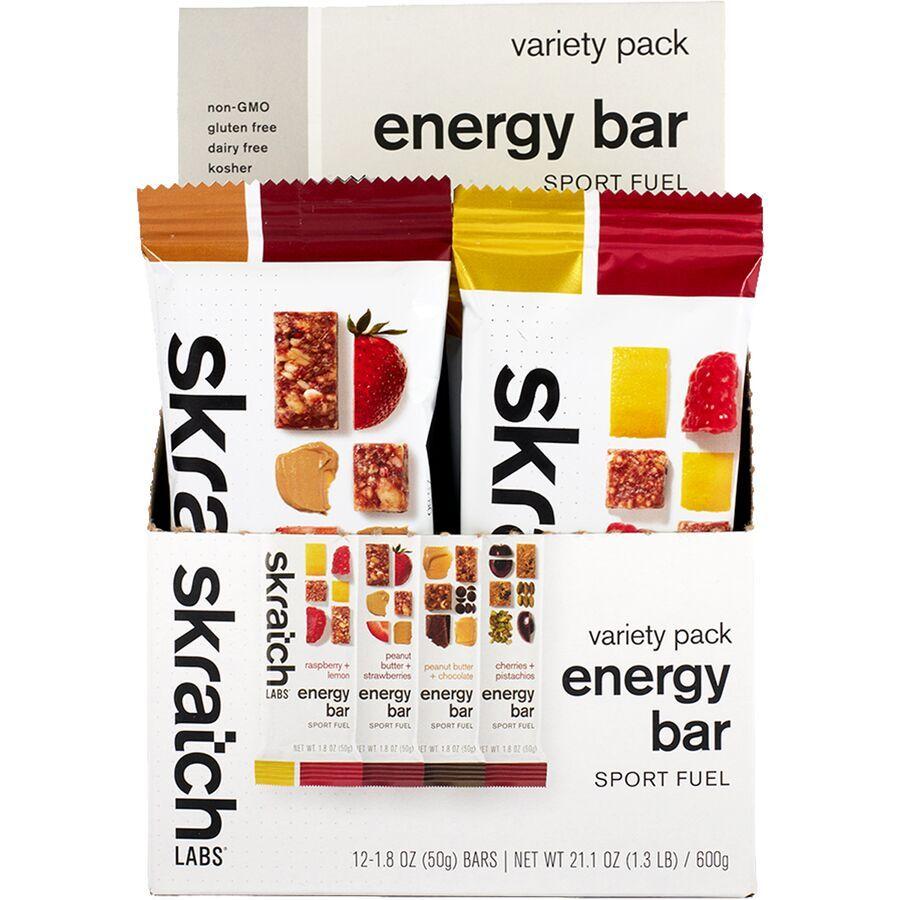 Skratch Labs Energy Bar Sport Fuel Variety Pack Almond Chocolate Chip/Cherry Pistachio/Raspberries