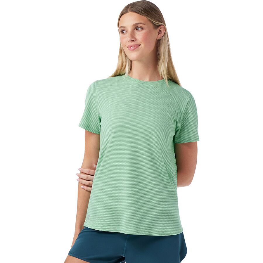 Smartwool Active Mesh Shirt - Women's Matcha Zen Heather