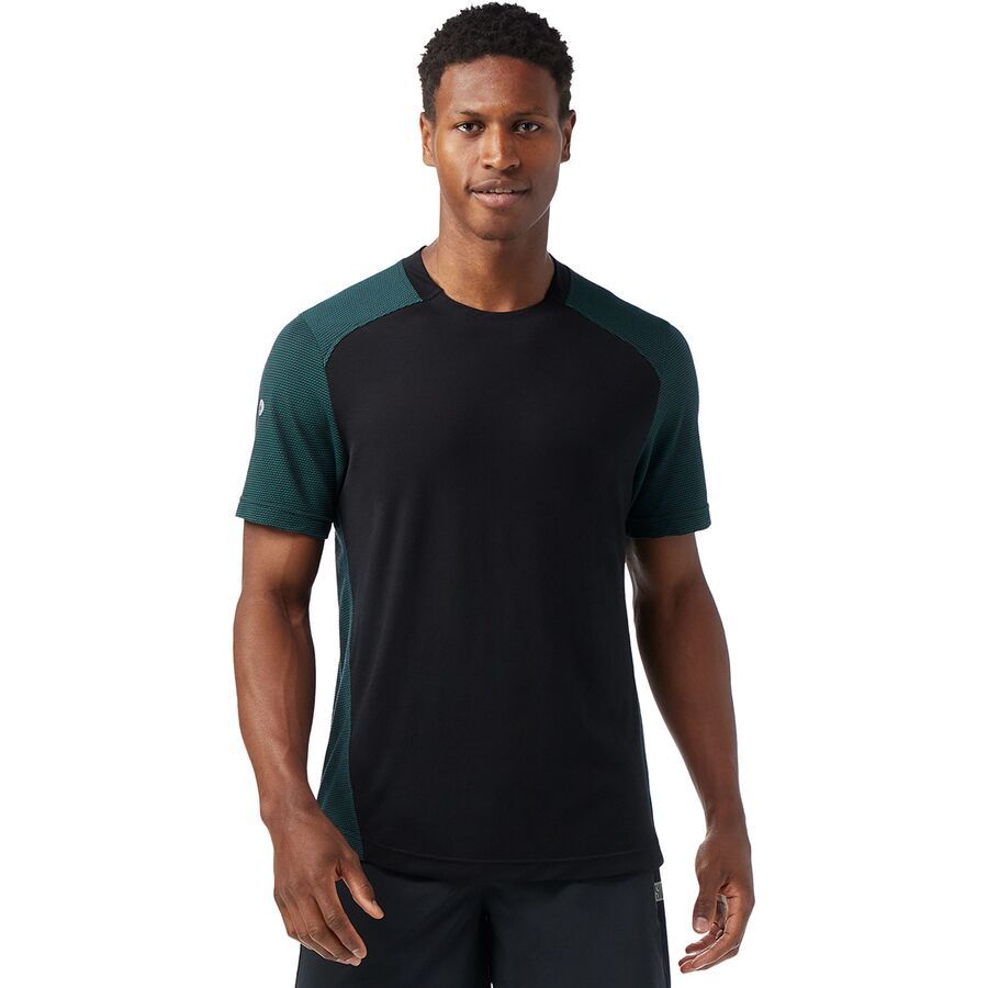 Smartwool Active Mesh Short-Sleeve T-Shirt - Men's Evergreen/Black