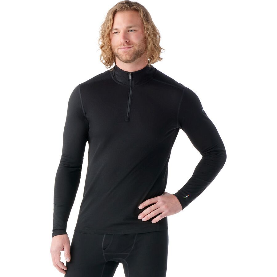 Smartwool Classic All-Season Merino 1/4-Zip Baselayer Top - Men's Black