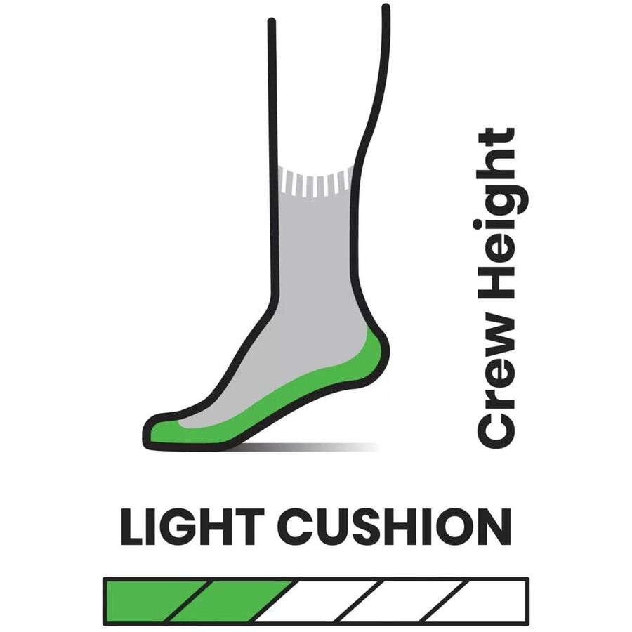 Smartwool Classic Hike Light Cushion Crew Sock Alpine Blue