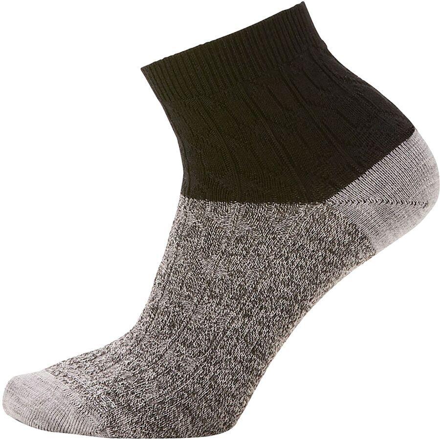 Smartwool Everyday Cable Ankle Boot Sock - Women's Black
