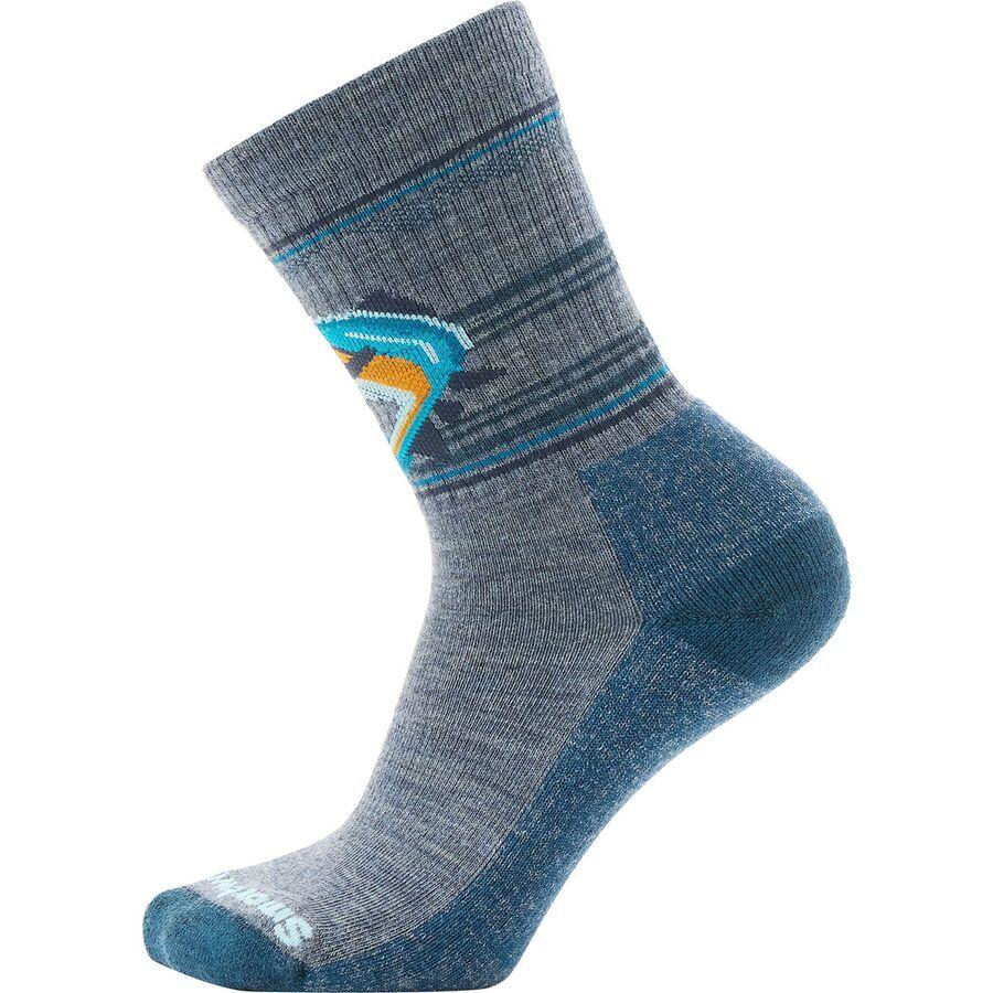 Smartwool Everyday Hookset Crew Sock Pewter Blue