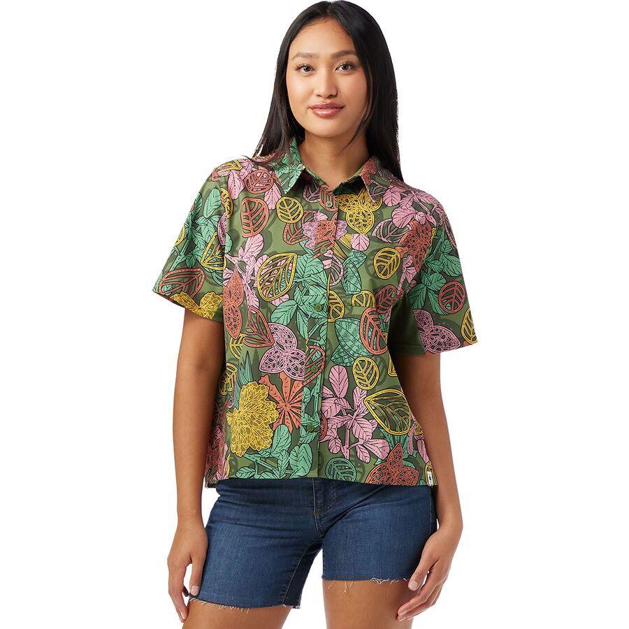 Smartwool Everyday Short-Sleeve Shirt - Women's Fern Green Aloha Forest