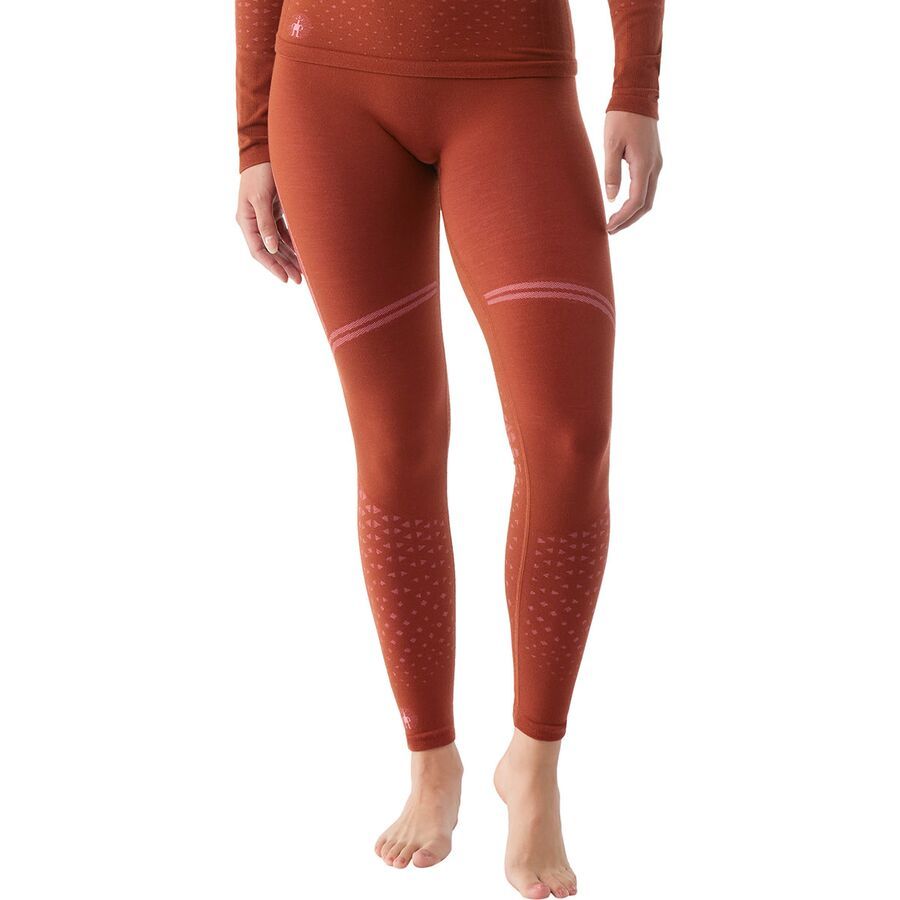 Smartwool Intraknit Active Base Layer Bottom - Women's Pecan Brown/Guava Pink
