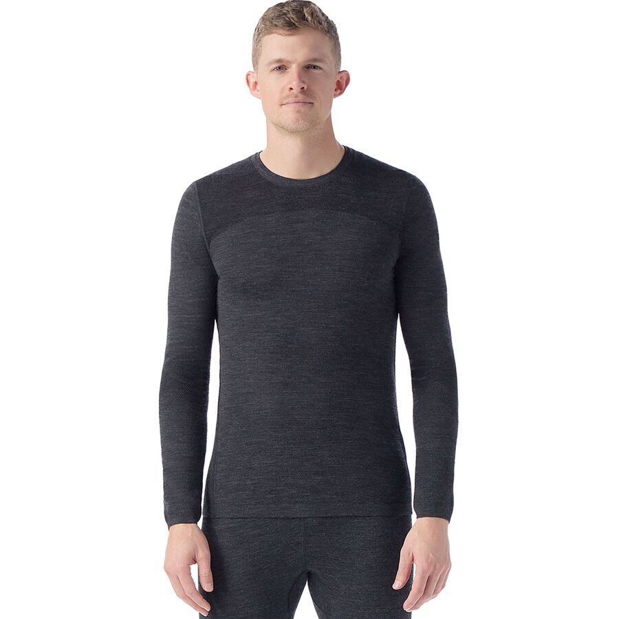 Smartwool IntraKnit Merino 200 Crew Top - Men's Charcoal/Black
