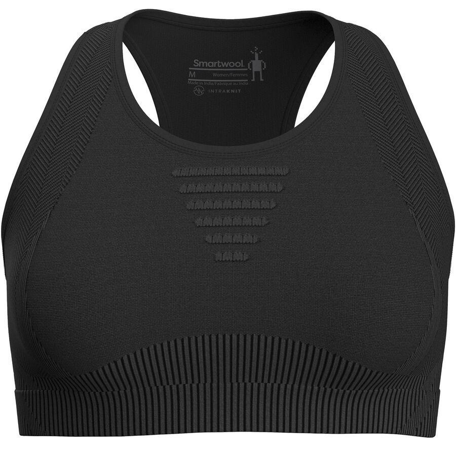Smartwool Intraknit Racerback Bra - Women's Black Heather